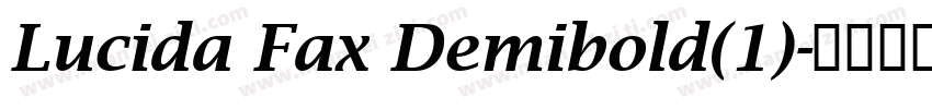 Lucida Fax Demibold(1)字体转换